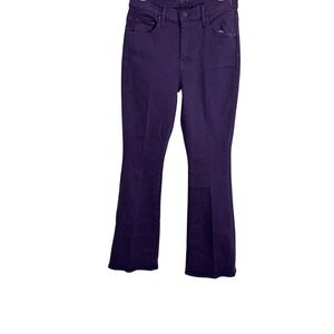 Mother The Weekender‎ Jeans Womens 29 Purple High Rise Flare Play Date Denim USA
